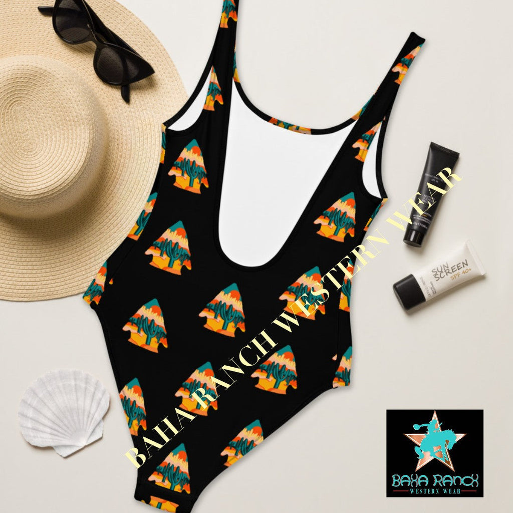 Yeehaw Desert Arrowhead One-Piece Swimsuit by Baha Ranch Western Wear - product image 7
