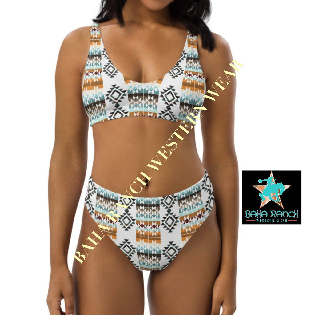 Yeehaw Aztec Blanket Print Bikini by Baha Ranch Western Wear - product image 5