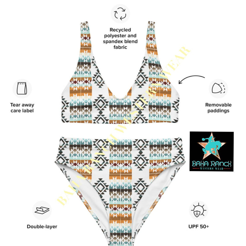 Yeehaw Aztec Blanket Print Bikini by Baha Ranch Western Wear - product image 6