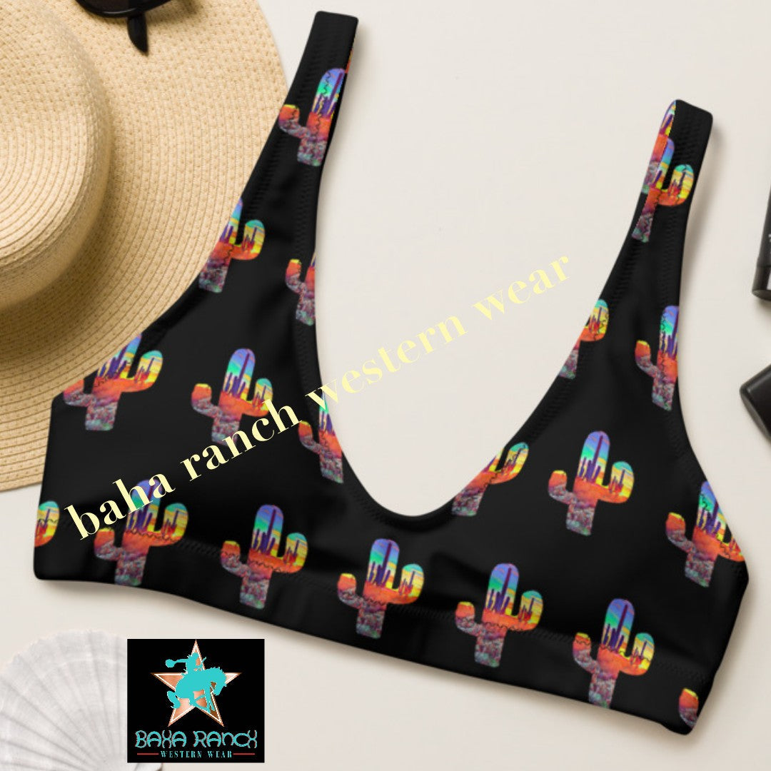 Yeehaw Sunset Desert Bikini Top by Baha Ranch Western Wear