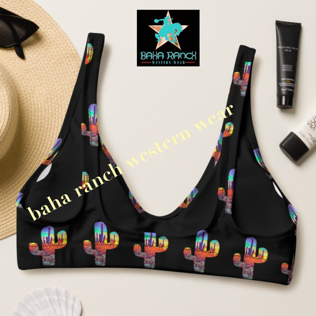 Ready To Ship Yeehaw Sunset Desert Bikini Top Medium by Baha Ranch Western Wear - product image 2