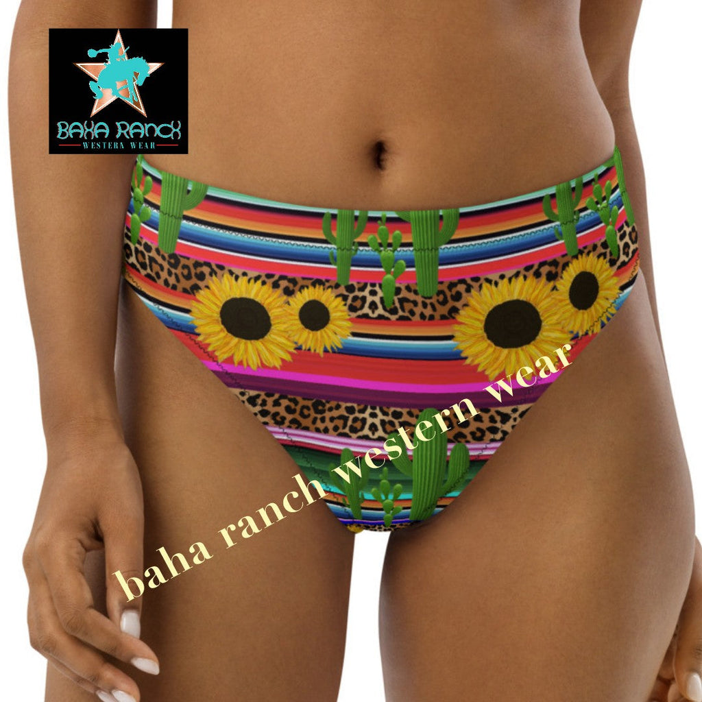 Yeehaw Sunflower Serape Cactus Bikini Bottom by Baha Ranch Western Wear - product image 4