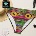 Yeehaw Sunflower Serape Cactus Bikini Bottom by Baha Ranch Western Wear