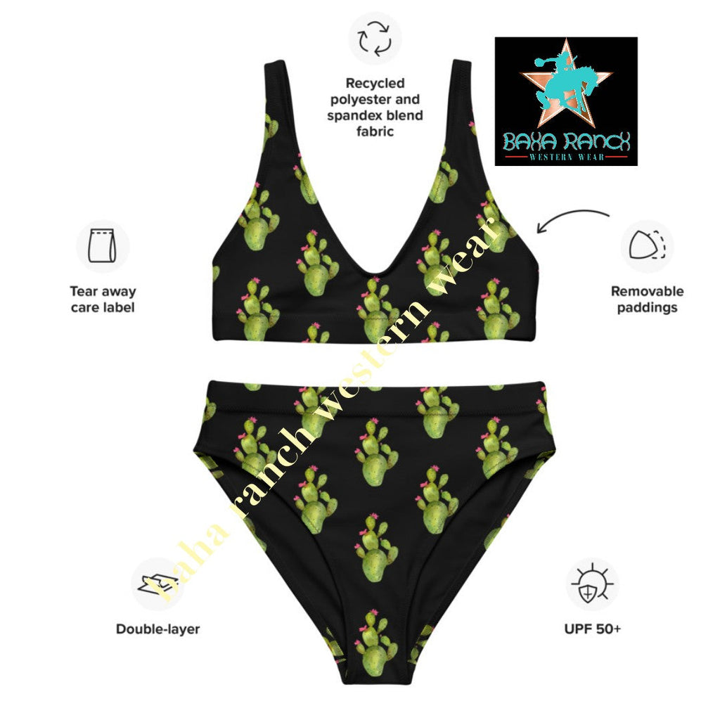 Yeehaw All Over Cactus Bikini by Baha Ranch Western Wear - product image 6