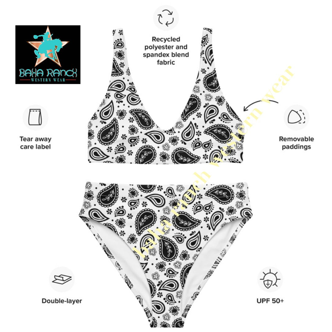 Yeehaw Paisley Bikini by Baha Ranch Western Wear - product image 7