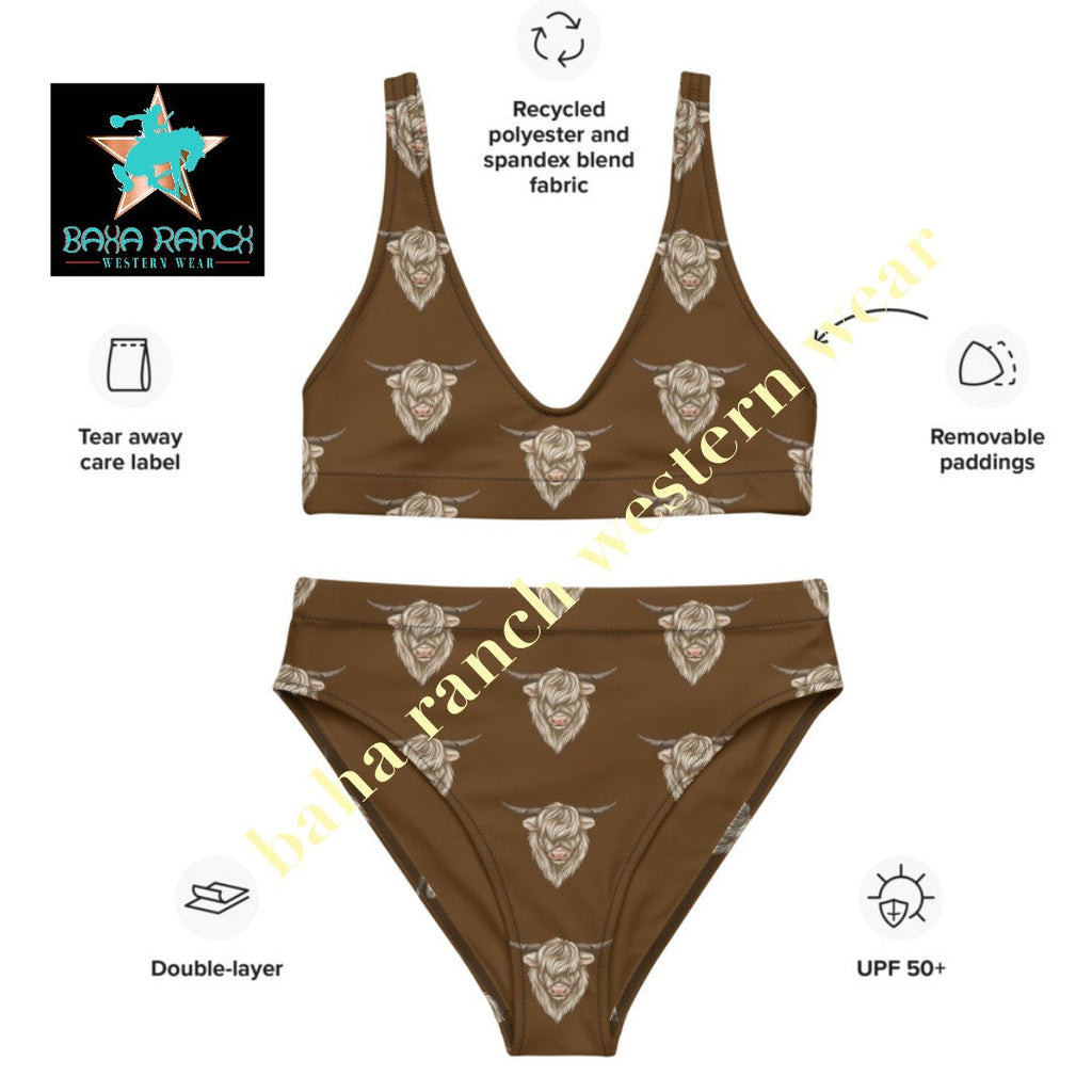 Yeehaw Highland Cow Bikini by Baha Ranch Western Wear - product image 7