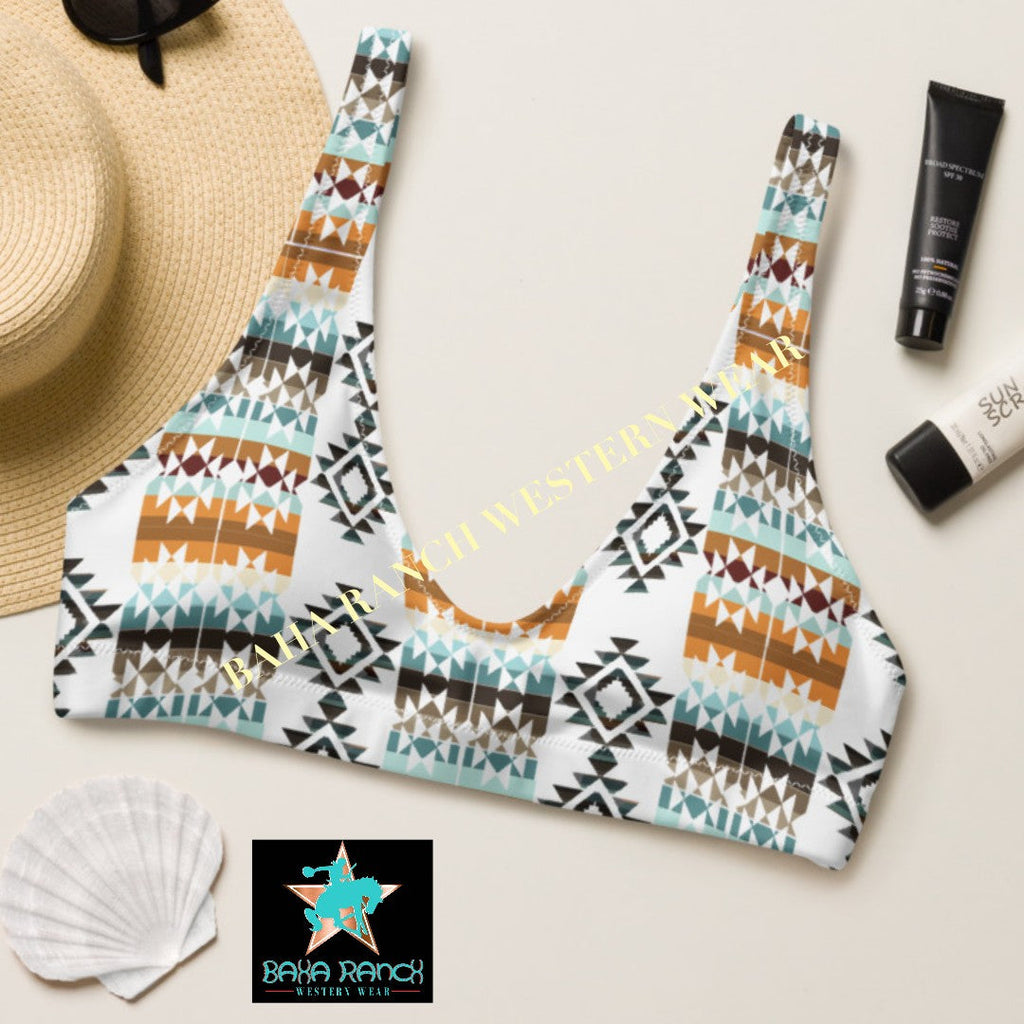Yeehaw Aztec Print Bikini Top by Baha Ranch Western Wear