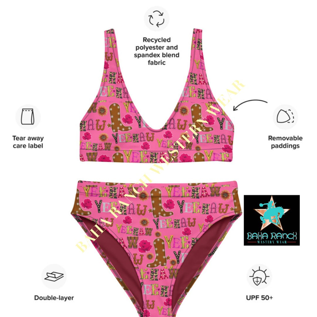 Yeehaw Pink Yeehaw Bikini by Baha Ranch Western Wear - product image 7