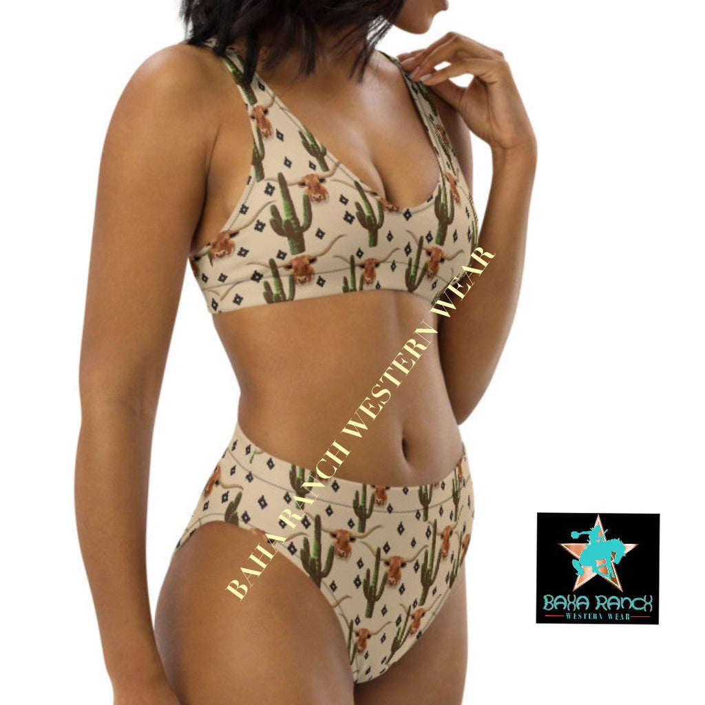 Yeehaw Longhorn Ranch Cactus Bikini by Baha Ranch Western Wear - product image 10