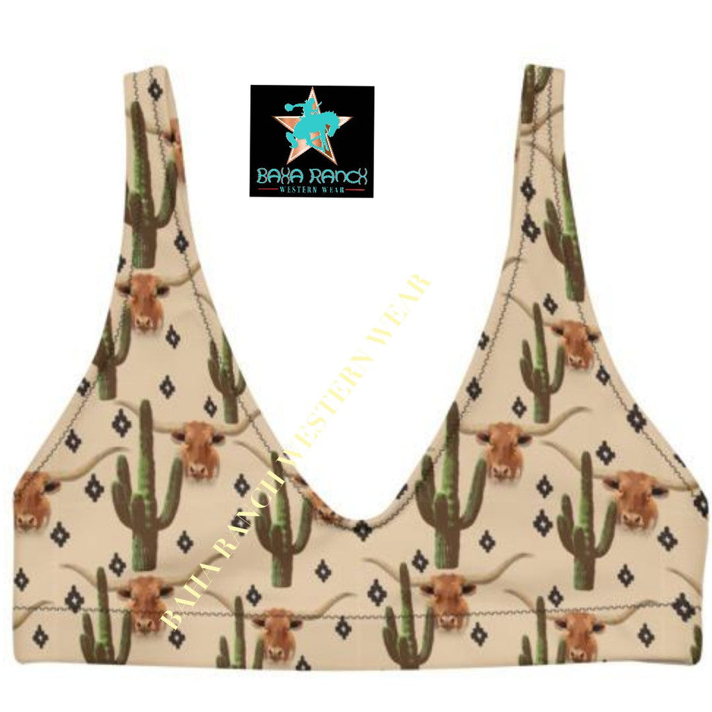 Yeehaw Longhorn Ranch Cactus Bikini by Baha Ranch Western Wear - product image 3