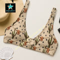 Yeehaw Longhorn Ranch Cactus Bikini Top by Baha Ranch Western Wear