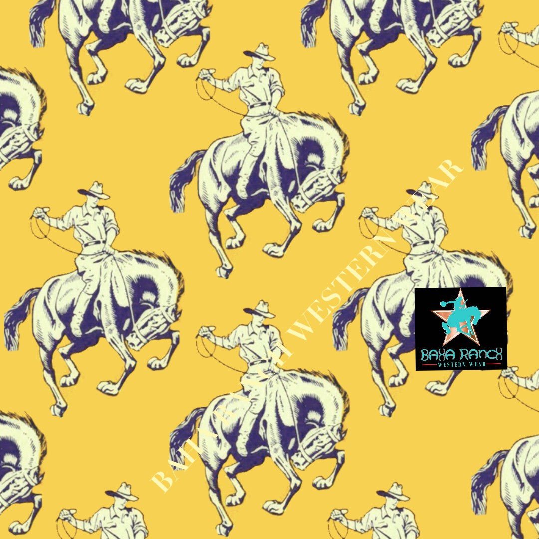 Yeehaw Vintage Bronc Buster One-Piece Swimsuit by Baha Ranch Western Wear - product image 14