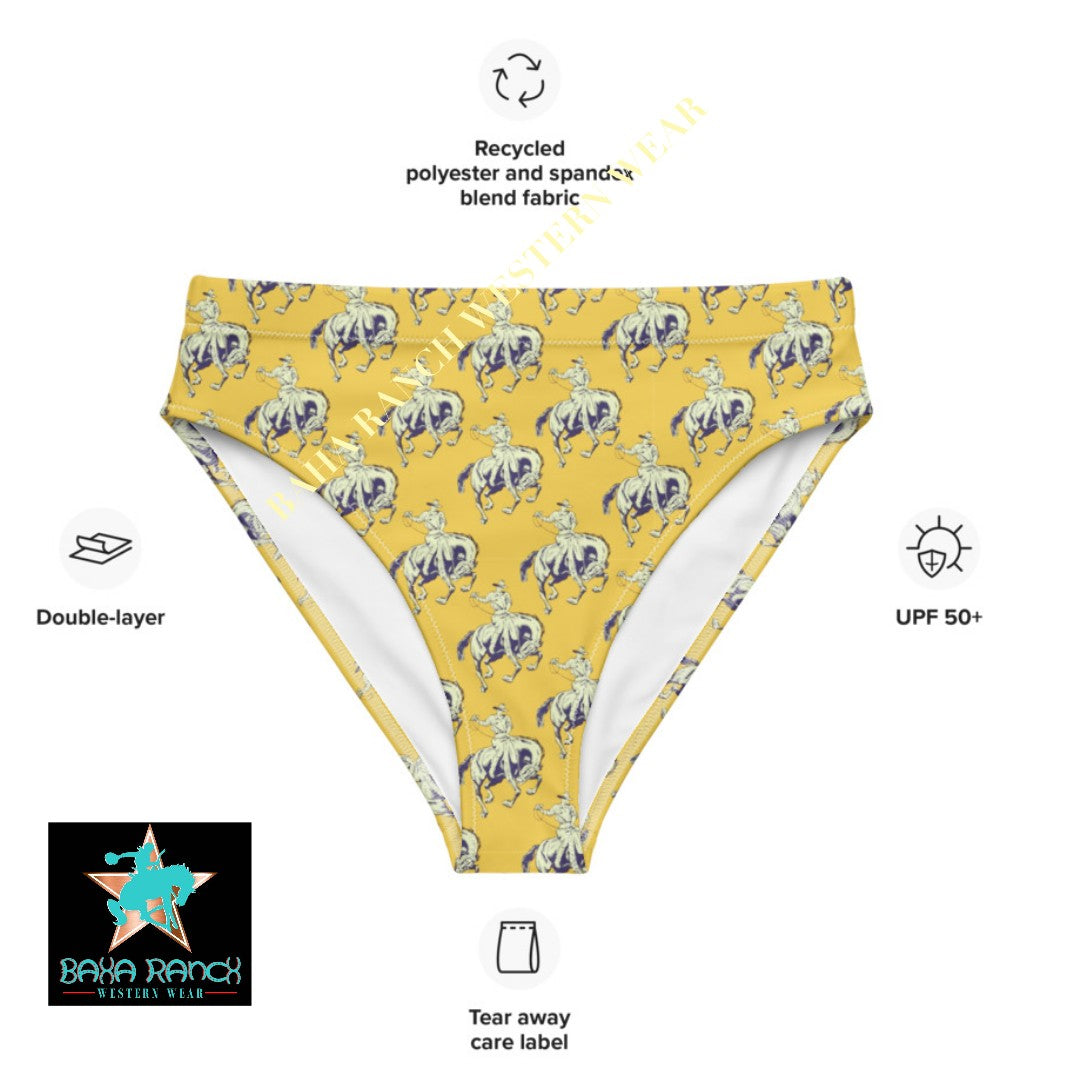 Yeehaw Vintage Bronc Buster Bikini Bottom by Baha Ranch Western Wear - product image 4