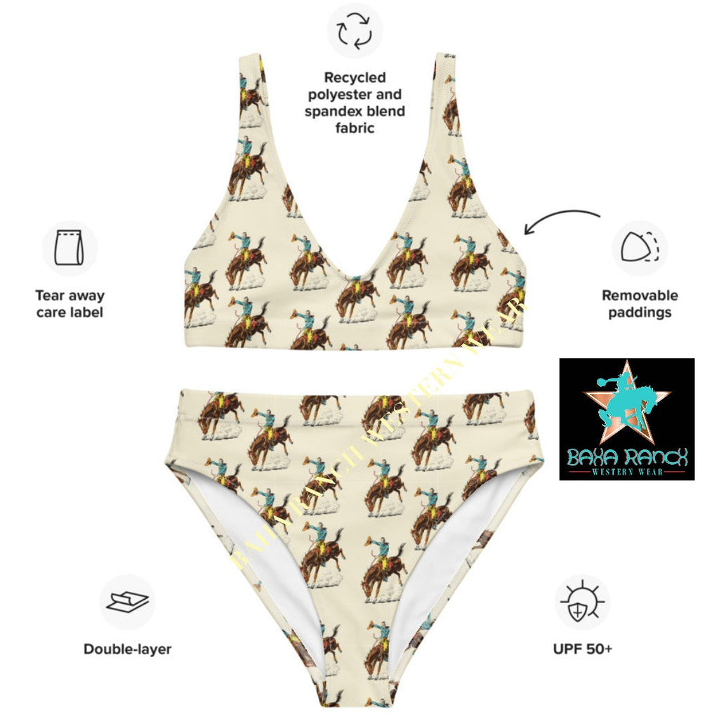 Baha Ranch Yeehaw Vintage Rodeo Cowboy Bikini by Baha Ranch Western Wear - product image 8