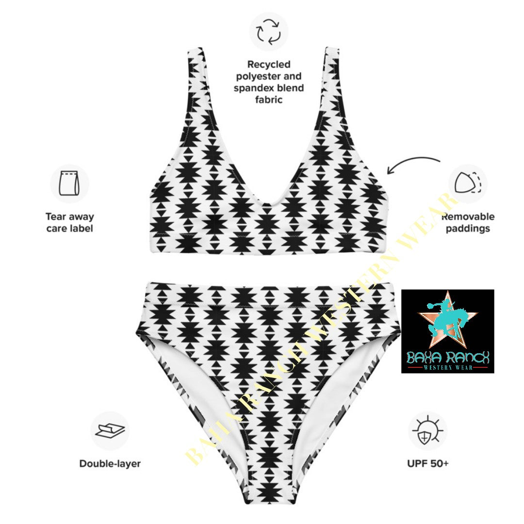 Baha Ranch Yeehaw White Aztec Bikini by Baha Ranch Western Wear - product image 6