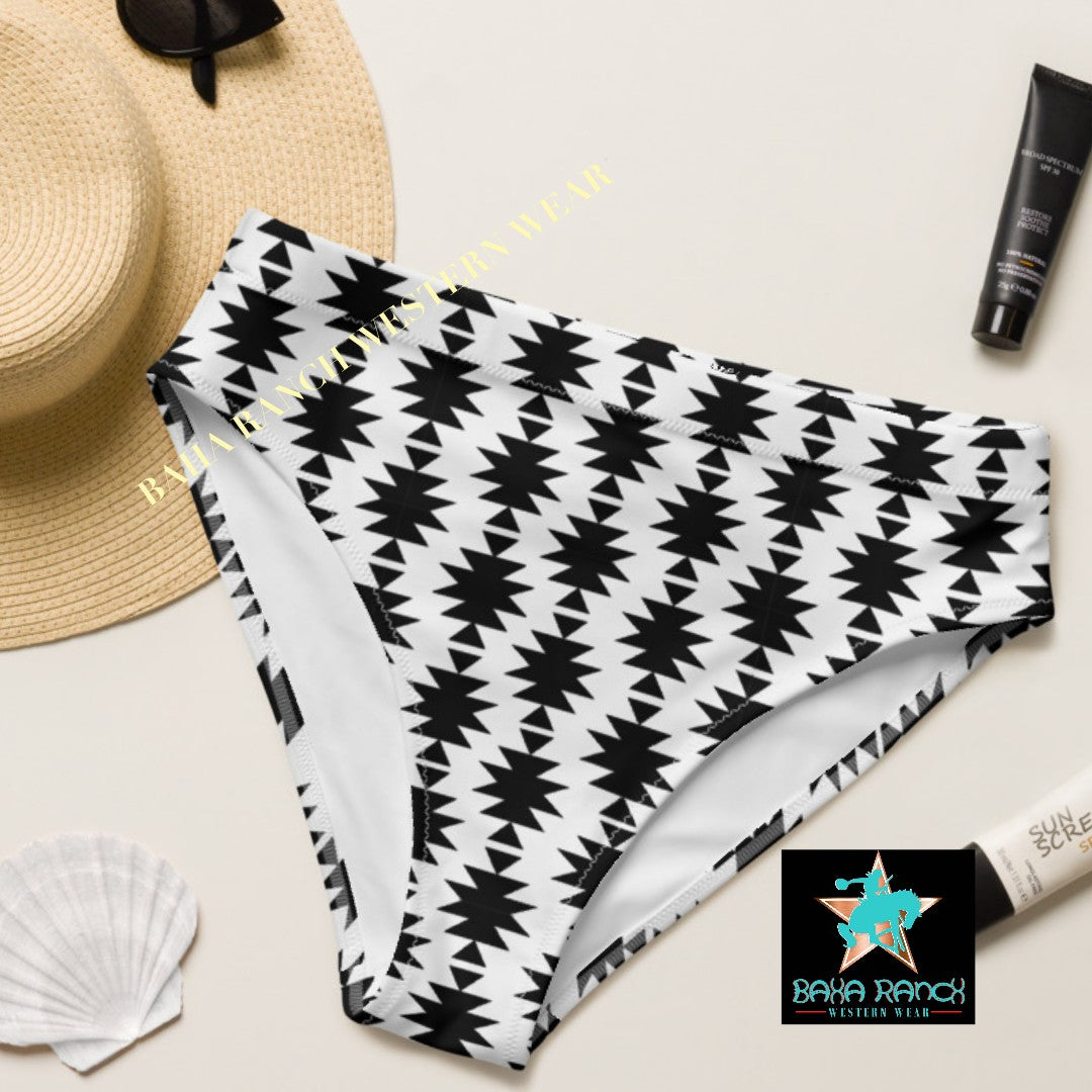 Baha Ranch Yeehaw White Aztec Bikini Bottom by Baha Ranch Western Wear