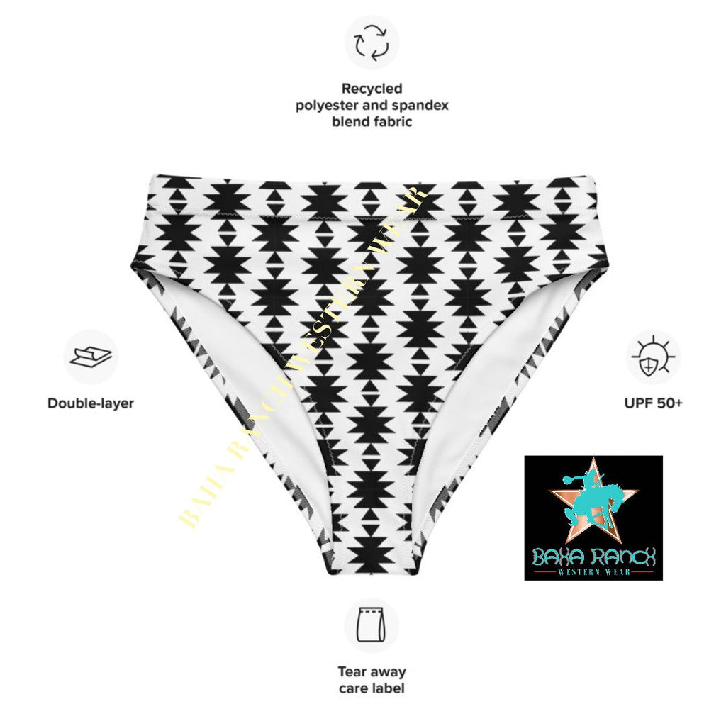 Baha Ranch Yeehaw White Aztec Bikini Bottom by Baha Ranch Western Wear - product image 3