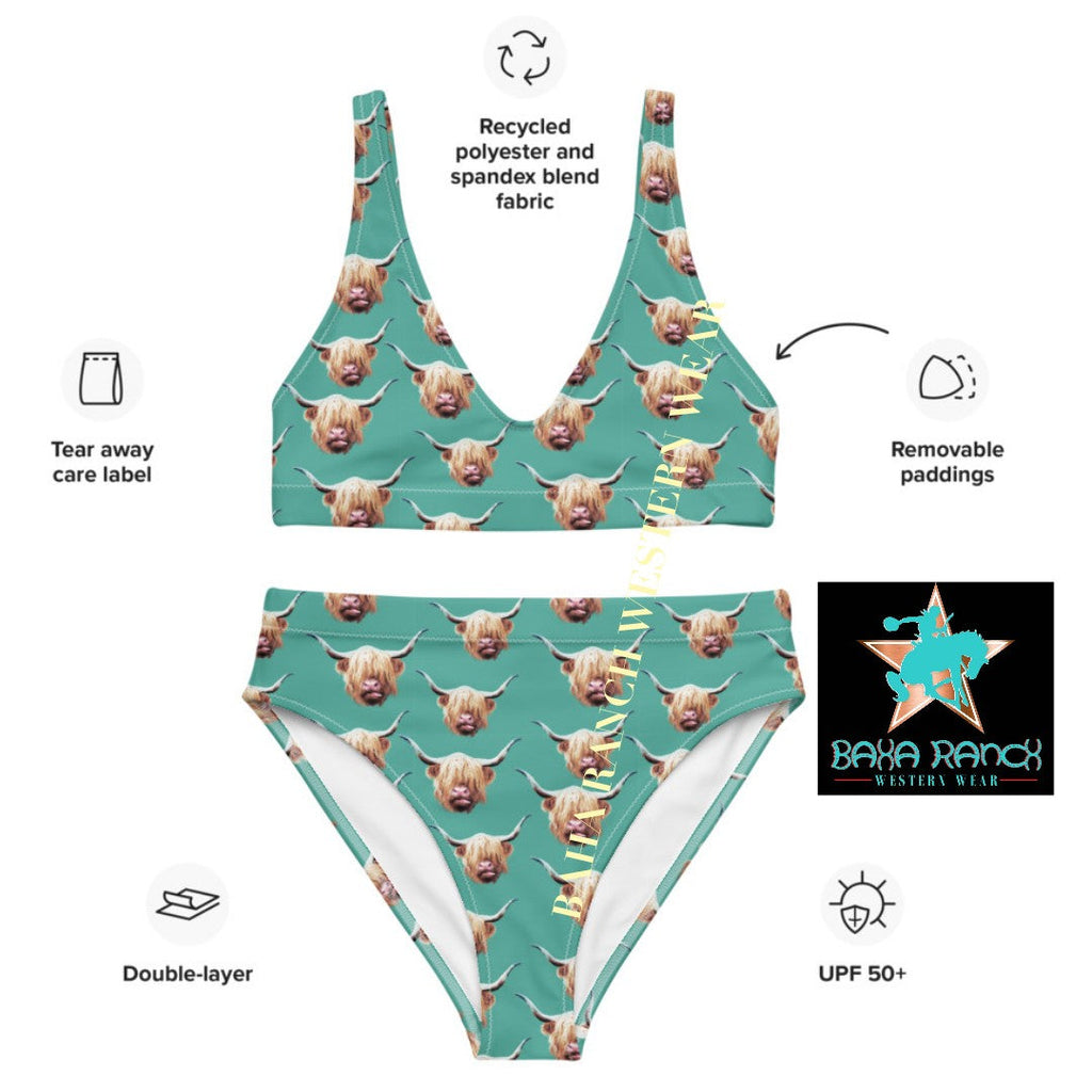 Baha Ranch Yeehaw Highland Cow Bikini by Baha Ranch Western Wear - product image 6