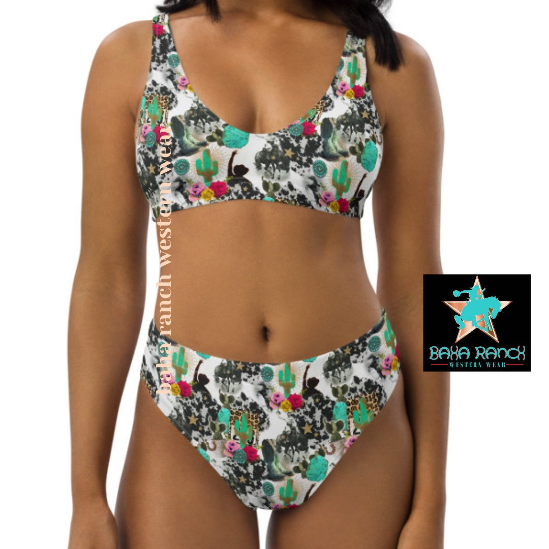 Baha Ranch Yeehaw Funky Cowgirl Collage Bikini by Baha Ranch Western Wear - product image 12