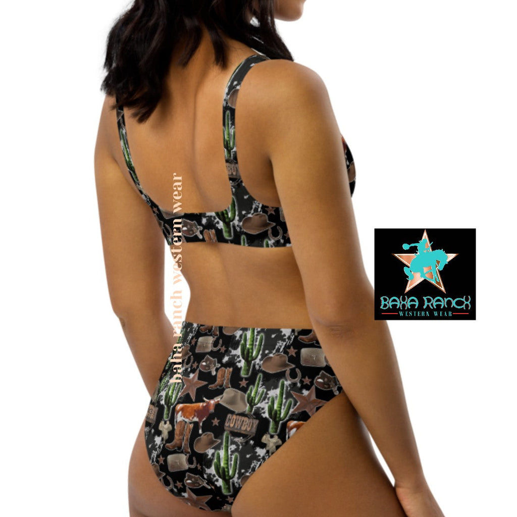Baha Ranch Yeehaw Cowboy Collage Bikini by Baha Ranch Western Wear - product image 9