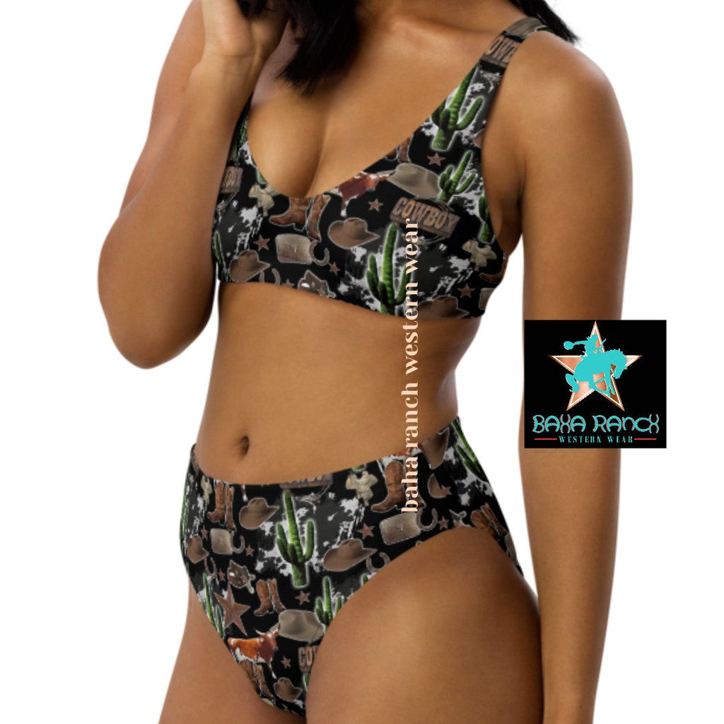 Baha Ranch Yeehaw Cowboy Collage Bikini by Baha Ranch Western Wear - product image 7