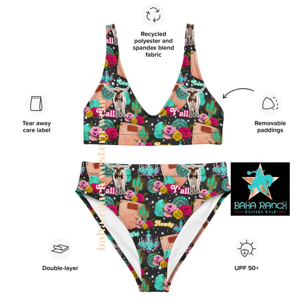 Baha Ranch Yeehaw Turquoise Cowgirl Bikini by Baha Ranch Western Wear - product image 7
