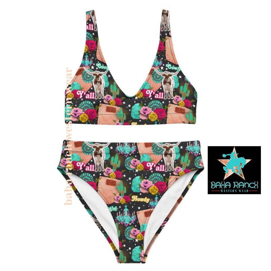 Baha Ranch Yeehaw Turquoise Cowgirl Bikini by Baha Ranch Western Wear - product image 6