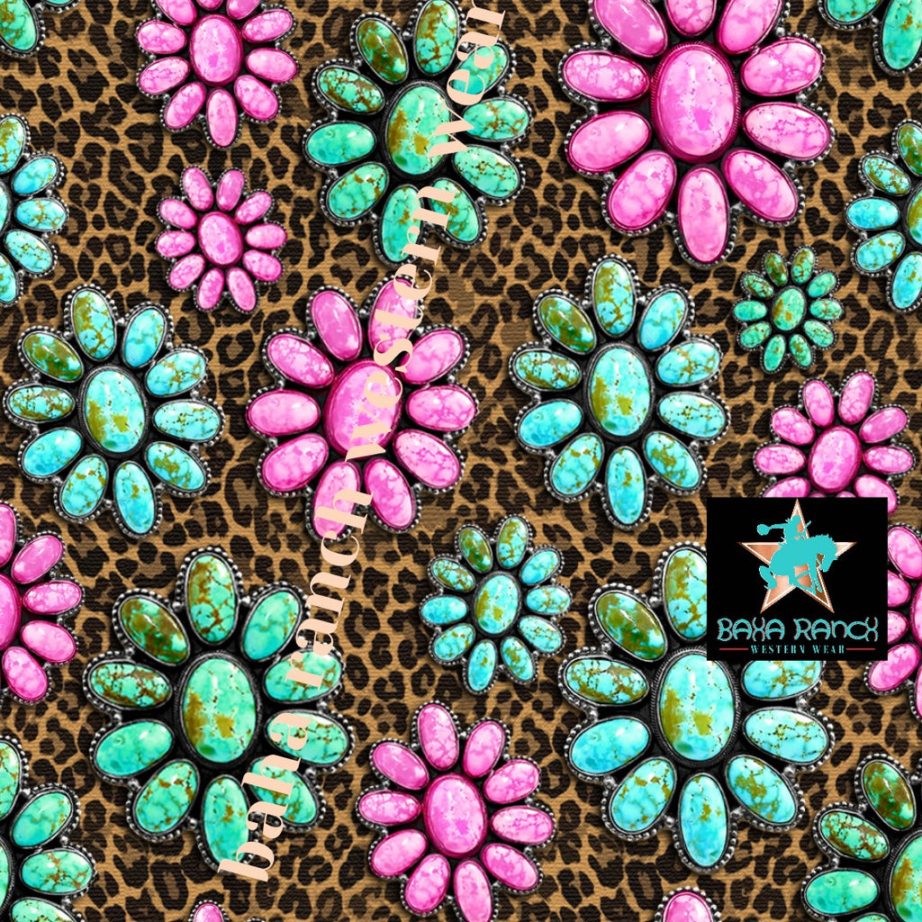 Baha Ranch Yeehaw Pink Turquoise Bikini by Baha Ranch Western Wear - product image 3