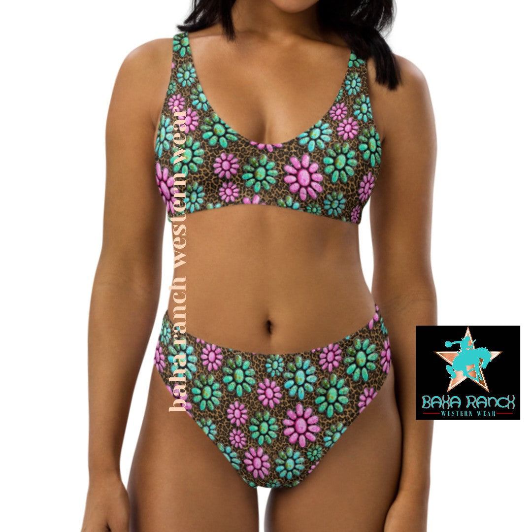 Baha Ranch Yeehaw Pink Turquoise Bikini by Baha Ranch Western Wear - product image 9