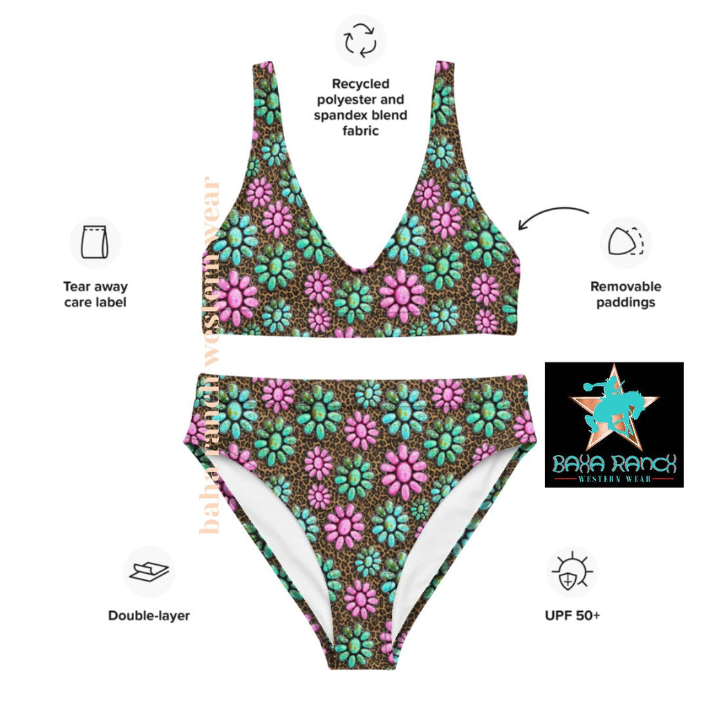 Baha Ranch Yeehaw Pink Turquoise Bikini by Baha Ranch Western Wear - product image 6