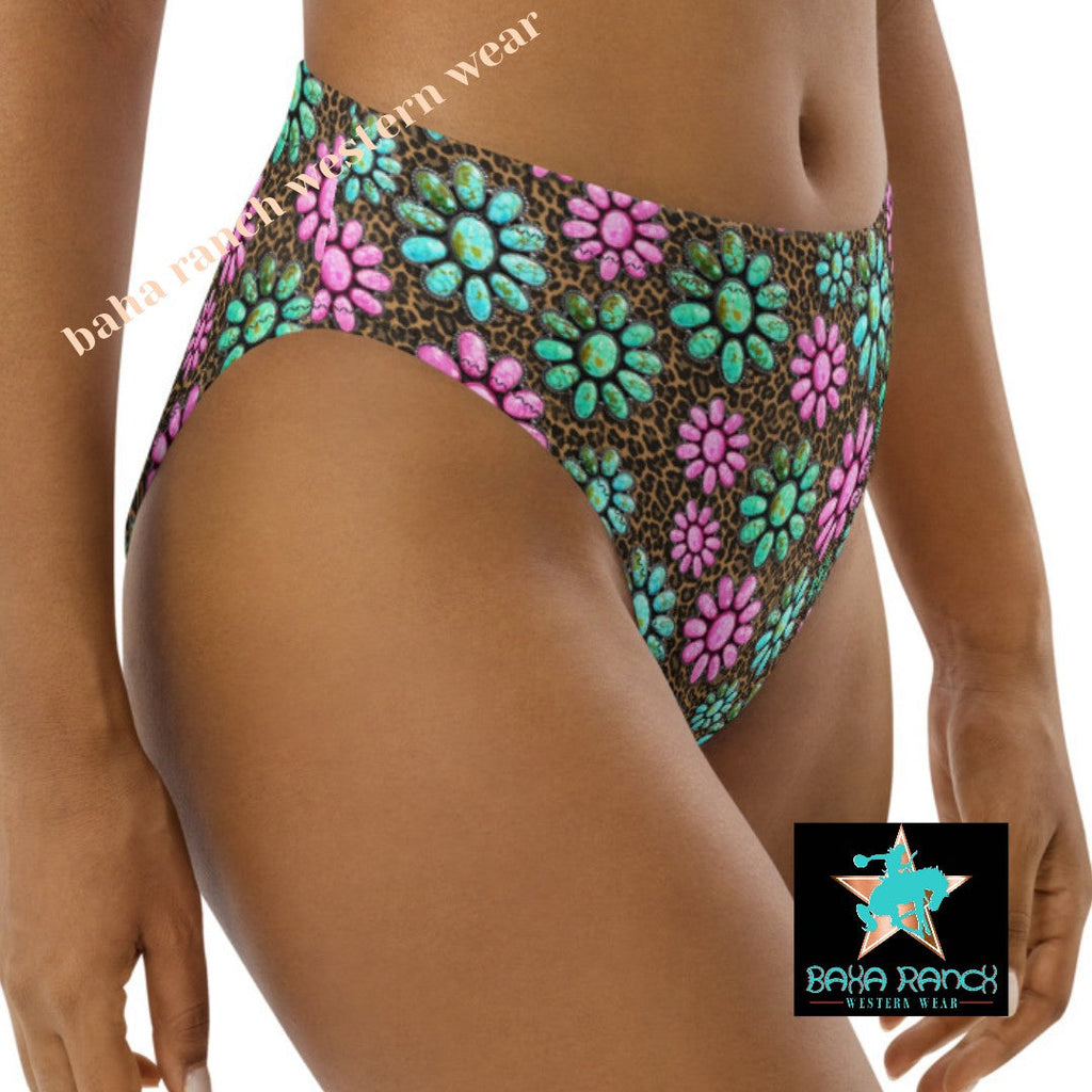 Baha Ranch Yeehaw Pink Turquoise Cowgirl Bikini Bottom by Baha Ranch Western Wear - product image 4