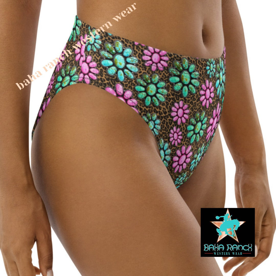 Baha Ranch Yeehaw Pink Turquoise Cowgirl Bikini Bottom by Baha Ranch Western Wear - product image 4