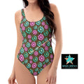 Baha Ranch Yeehaw Pink Turquoise Cowgirl One-Piece Swimsuit by Baha Ranch Western Wear