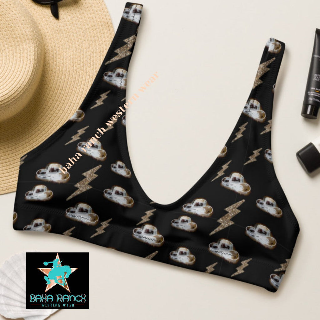 Baha Ranch Yeehaw Disco Cowgirl Bikini Top by Baha Ranch Western Wear