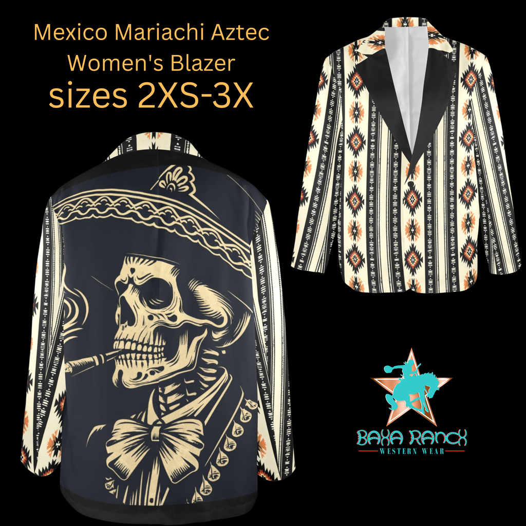 Baha Ranch Colores De Mexico Mariachi Aztec Women's Blazer by Baha Ranch Western Wear - product image 2