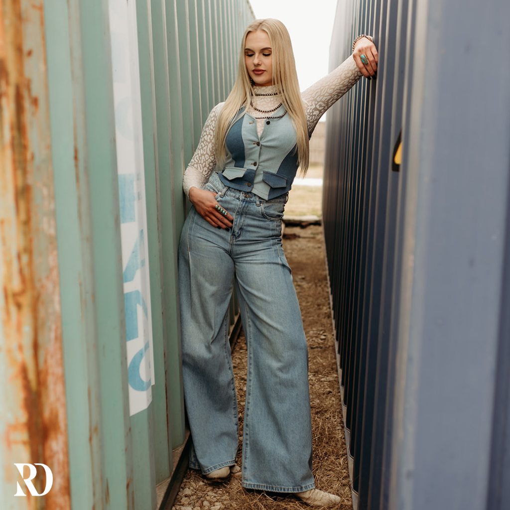 Demi Denim Patchwork | Vest — view 2