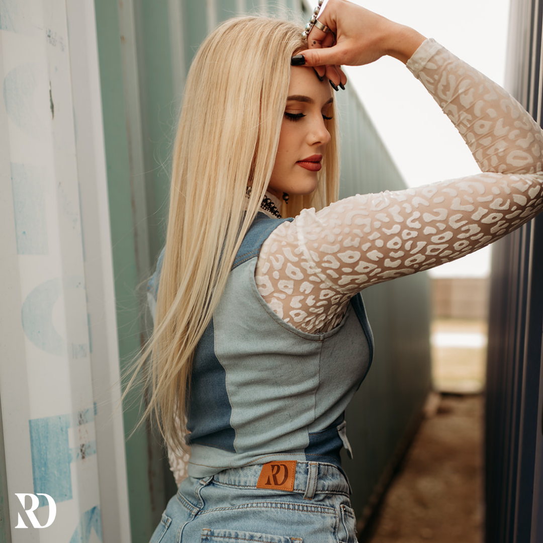Demi Denim Patchwork | Vest — view 3