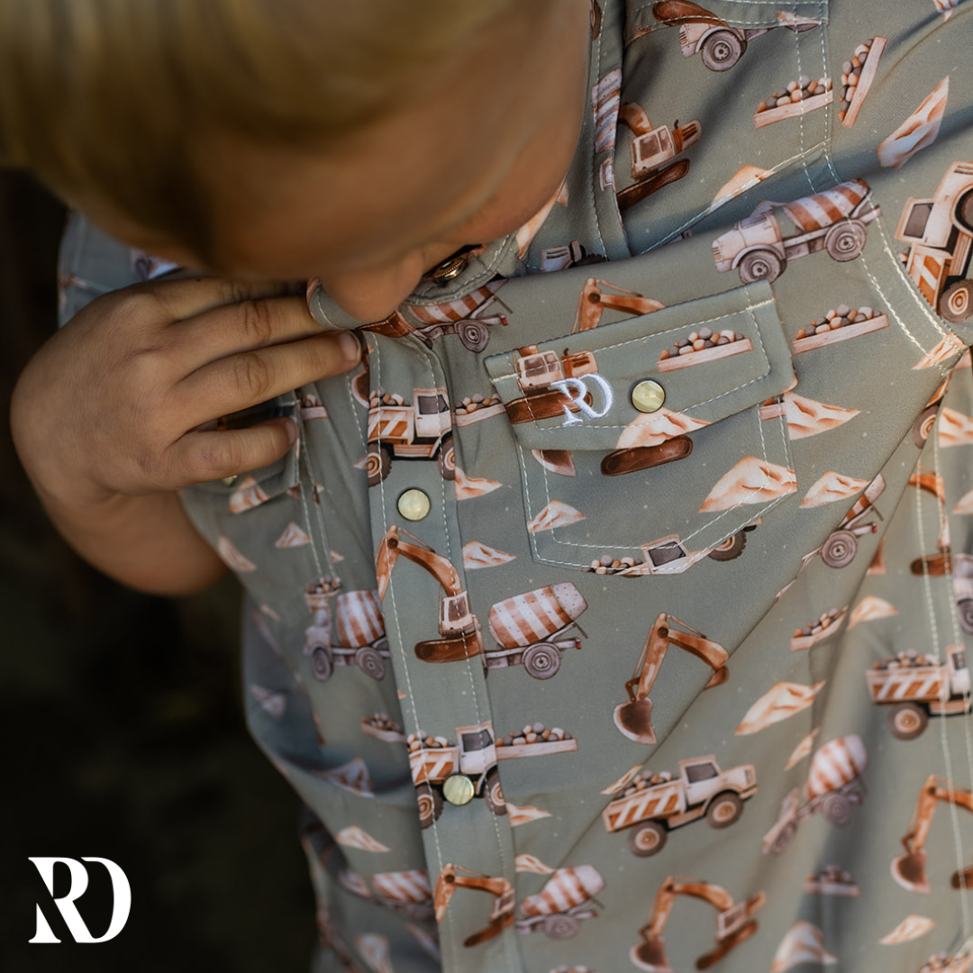 Toddler Button Down | Diggin It — view 2