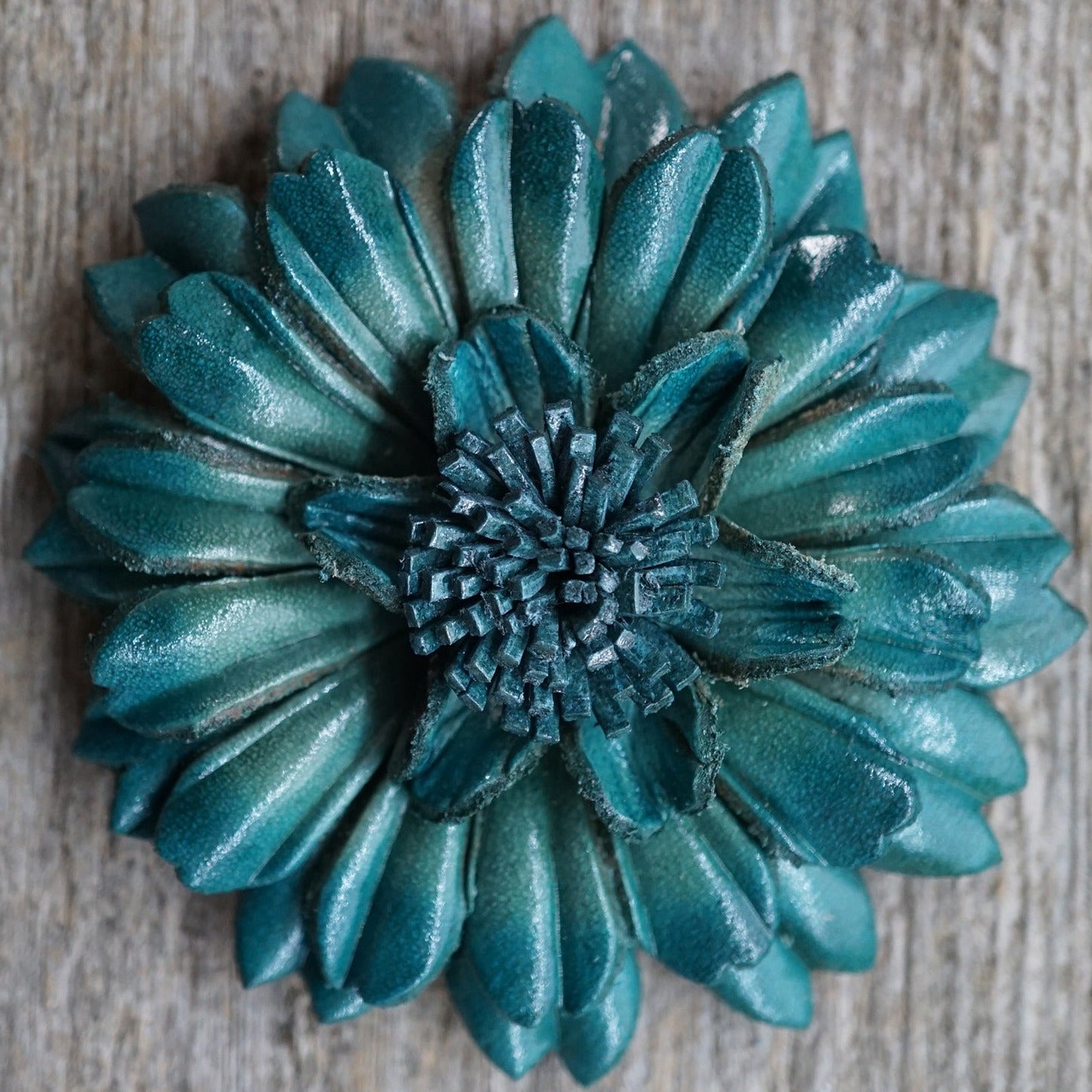 Hand Painted Leather Flowers - Daisies — view 2