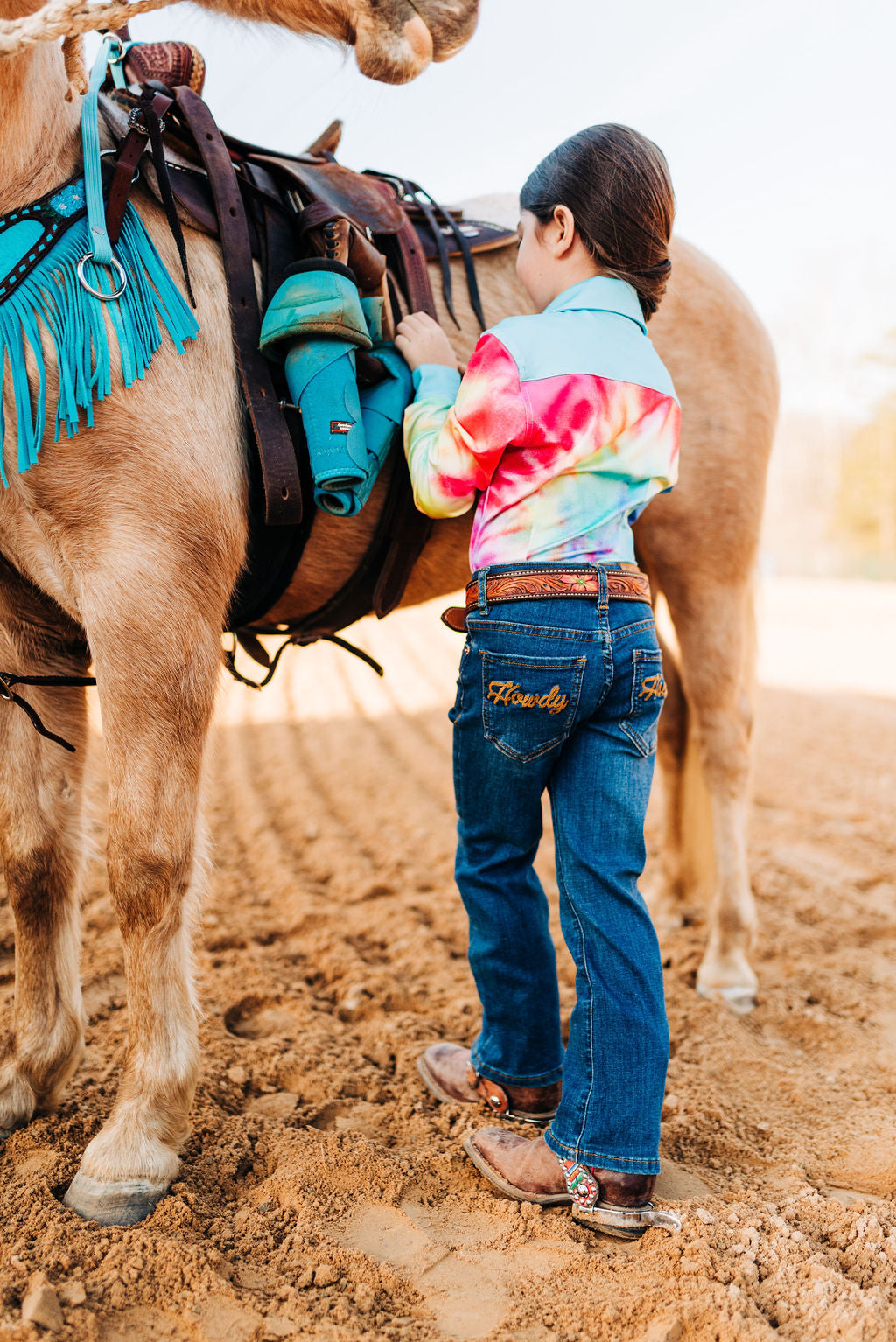 *youth* Howdy Denim Boot Cut Jeans (numerical) — view 2