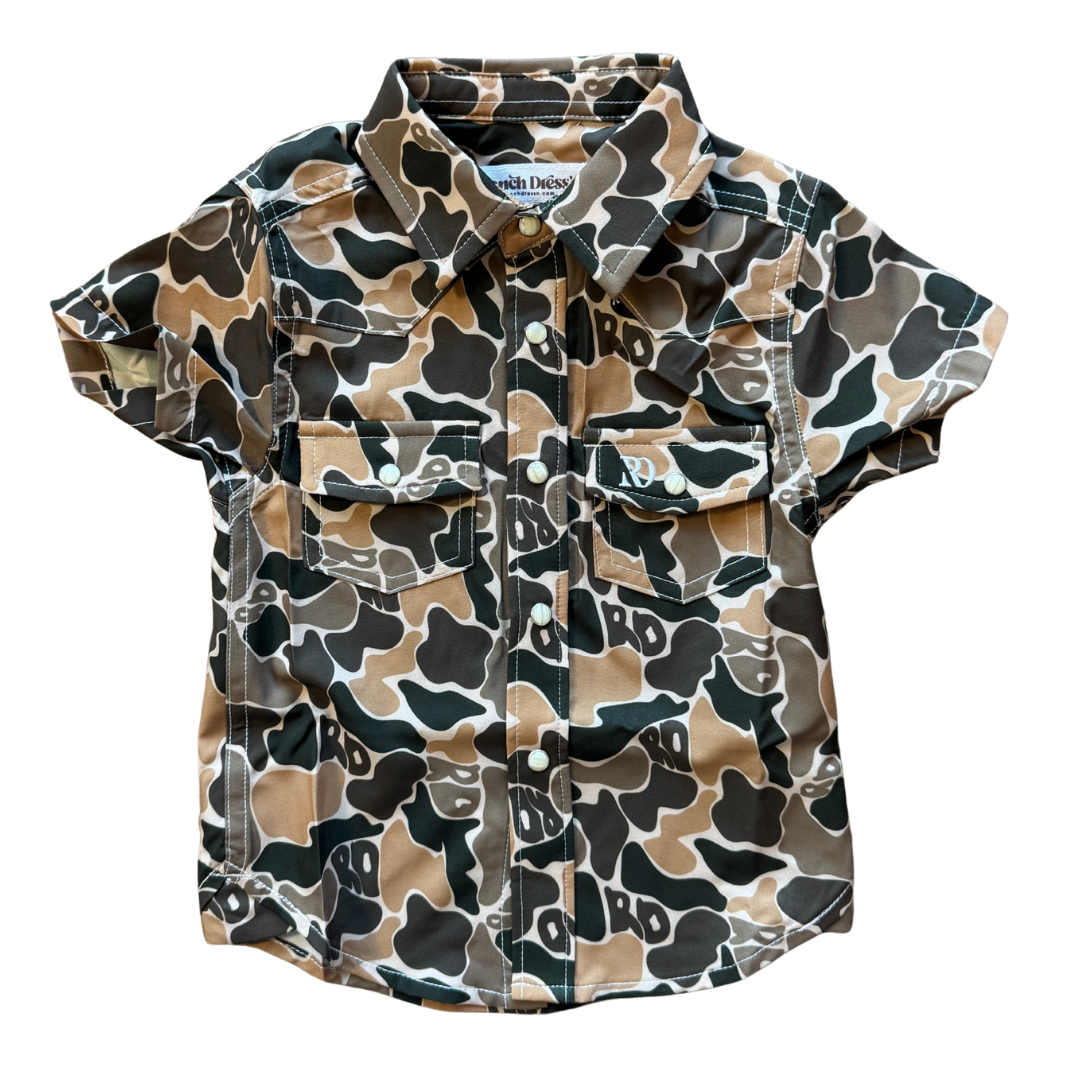 Toddler Button Down | Duck Hunt — view 3