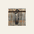 Dark Oil Basketweave with Silver Dots One Ear Headstall / Bridle on a warm cream background