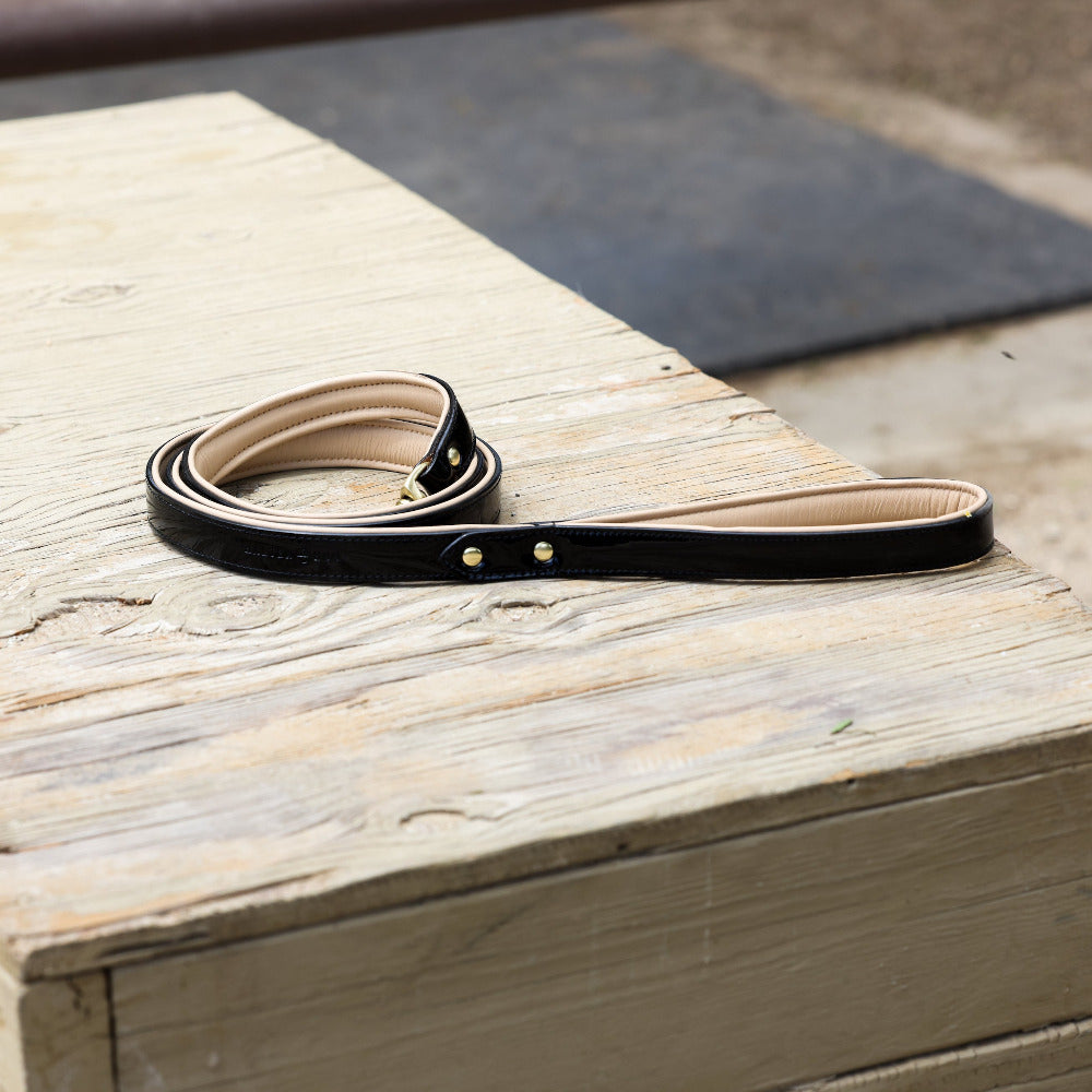 Halter Ego® Black Patent Thea Dog Leash by Halter Ego® - product image 2