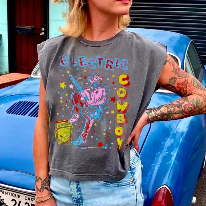 Electric Cowboy Muscle | Tee — view 4