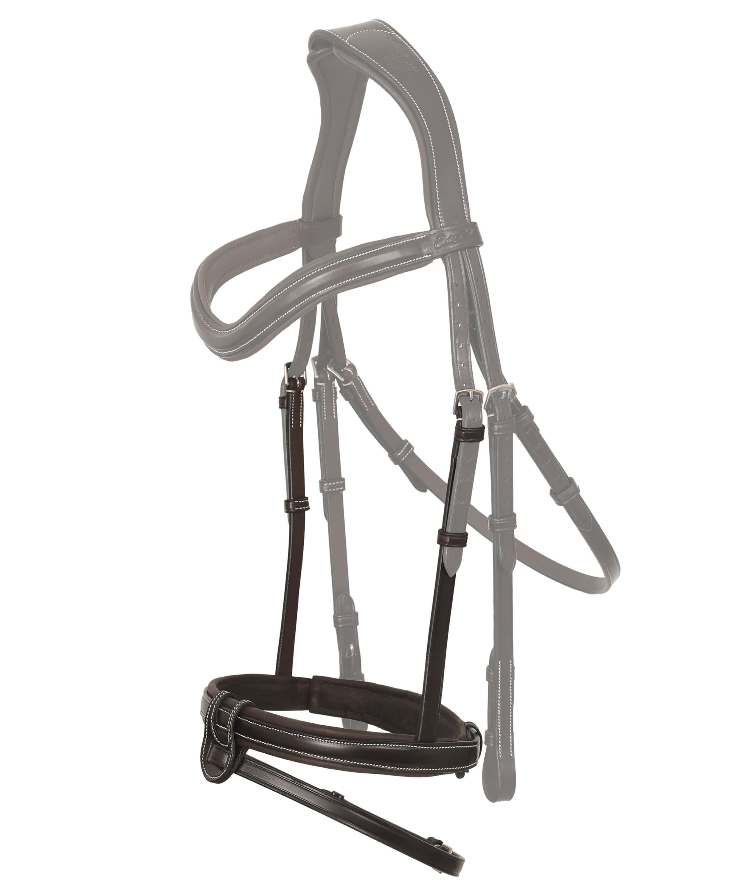 Replacement Noseband of ExionPro Fully Padded Snaffle Bridle with U Shaped Detachable Flash by Bridles & Reins -...