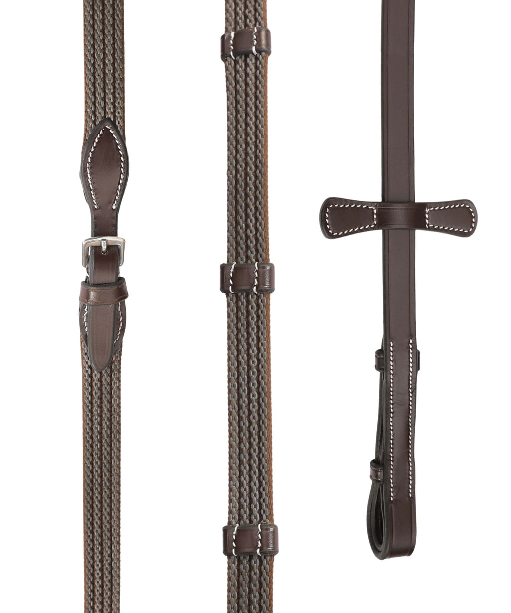 ExionPro Rubber Web Reins by Bridles & Reins