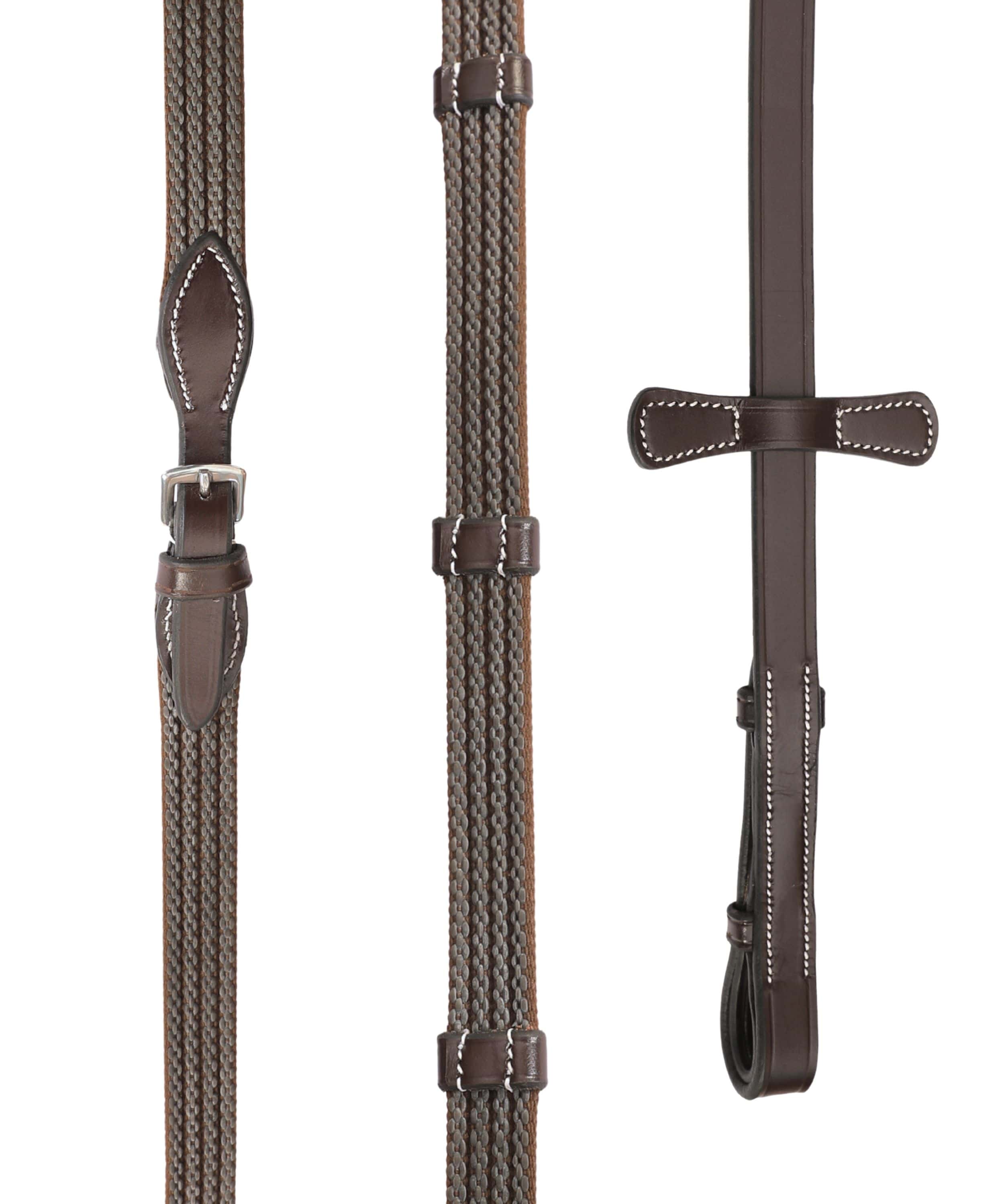 ExionPro Rubber Web Reins by Bridles & Reins