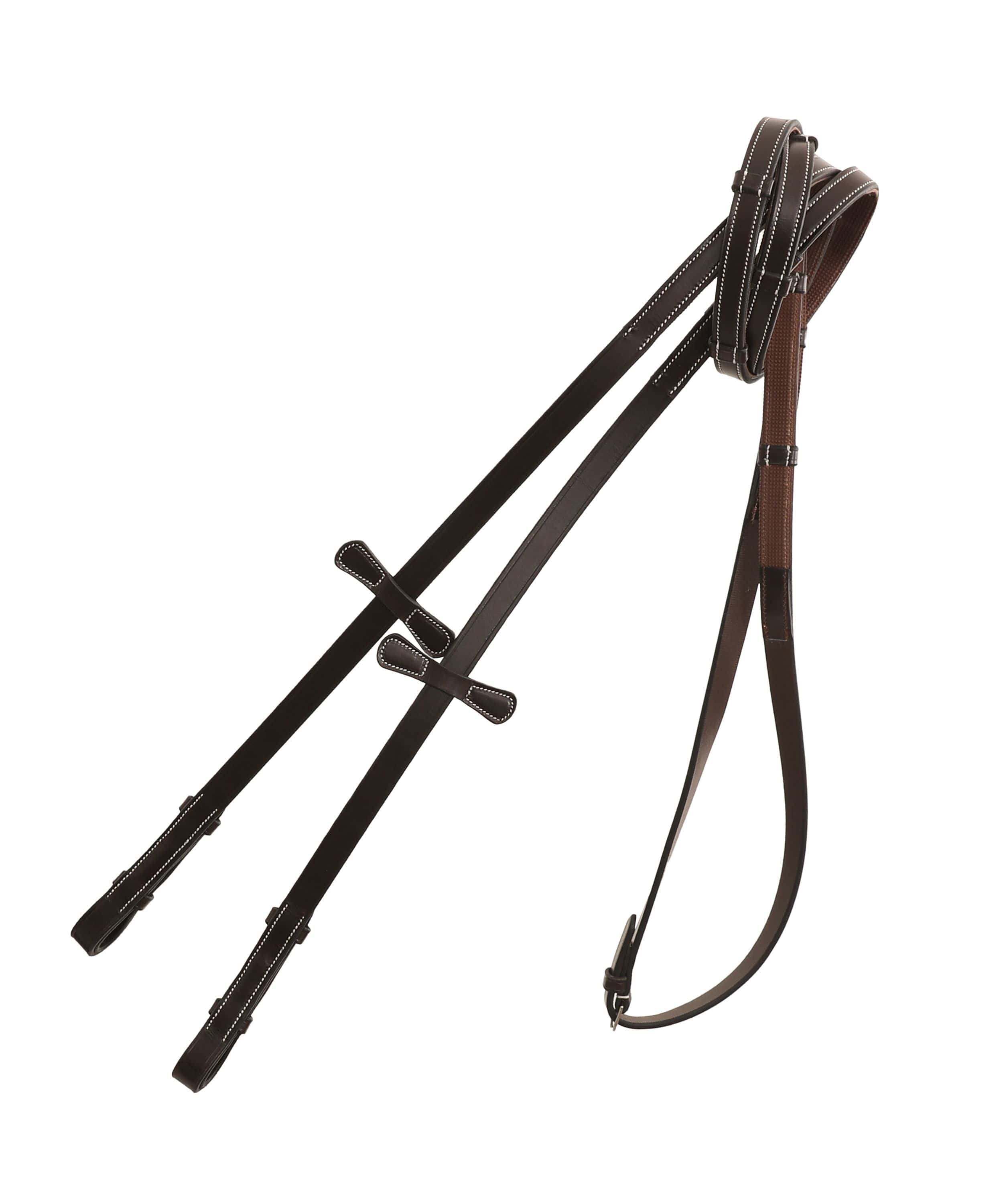 ExionPro Rubber Lined Leather Reins by Bridles & Reins - alternate view 3