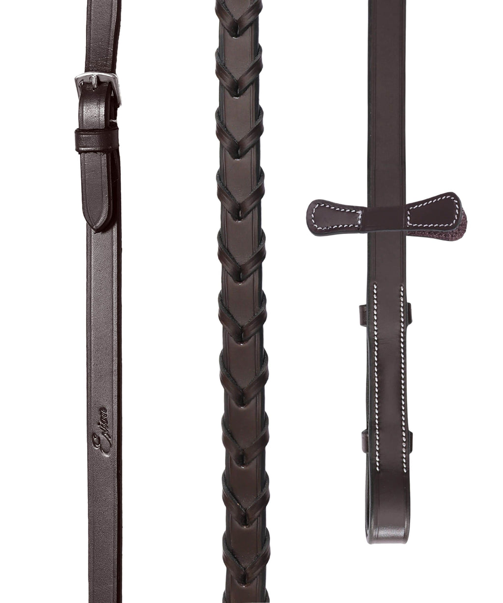 ExionPro 'Hercules' Thin Noseband Padded Hunter Bridle with Reins by Bridles & Reins - alternate view 8