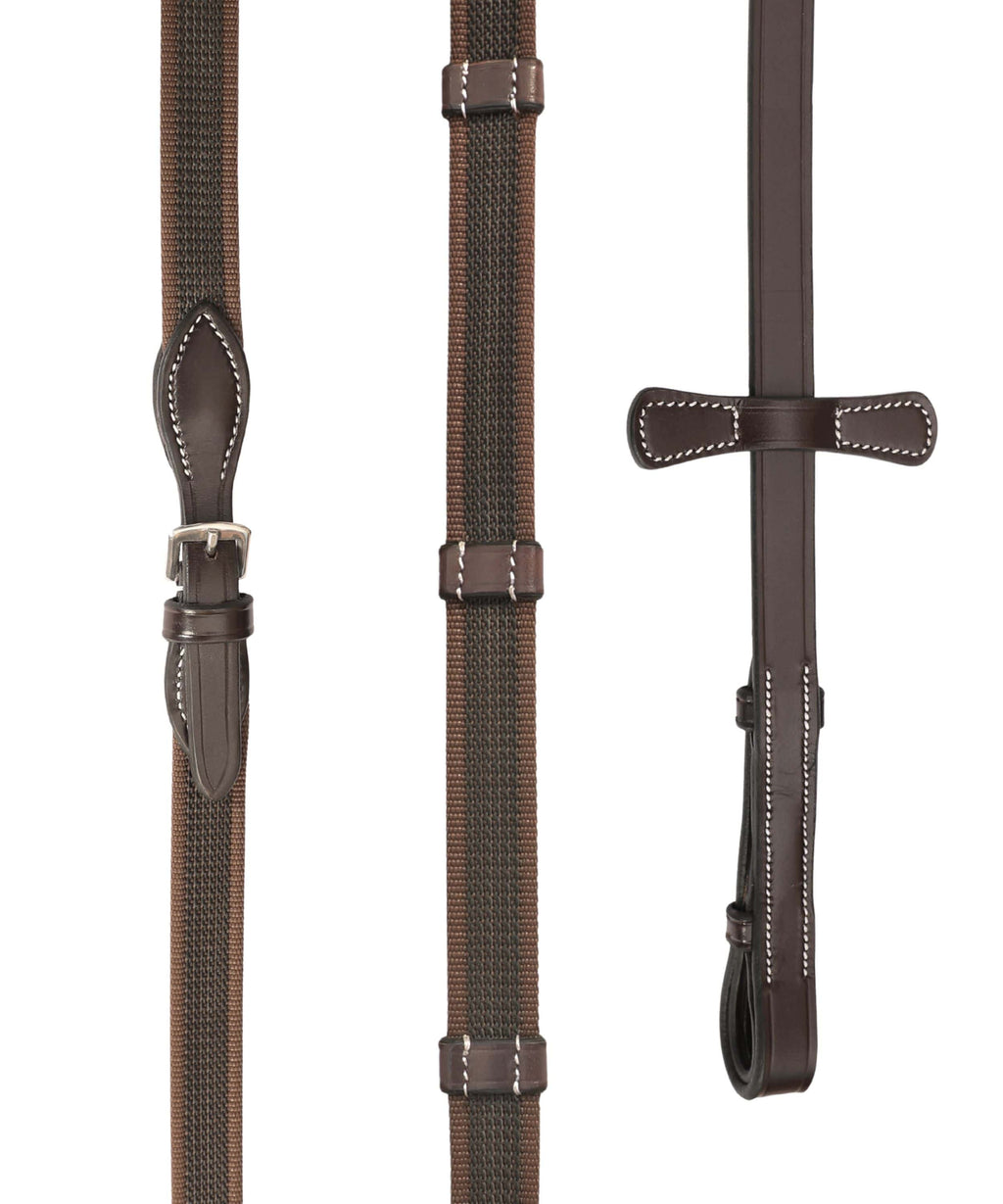 ExionPro Rubberized Web Reins by Bridles & Reins